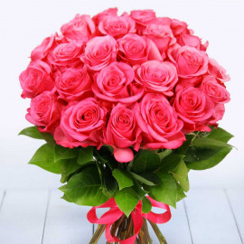 Rozā rozes 40 cm (25 rozes)