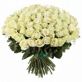 101 white rose 40 cm