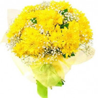 Bouquet of yellow chrysanthemums (7 pcs)
